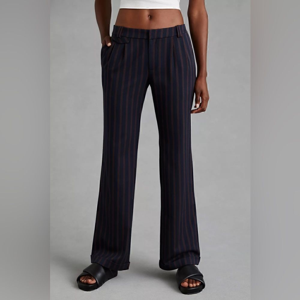 Anthropologie Low-Rise Flare Pants size 14 - Picture 2 of 5